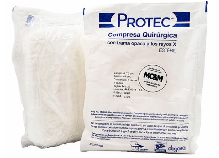 COMPRESA ESTERIL