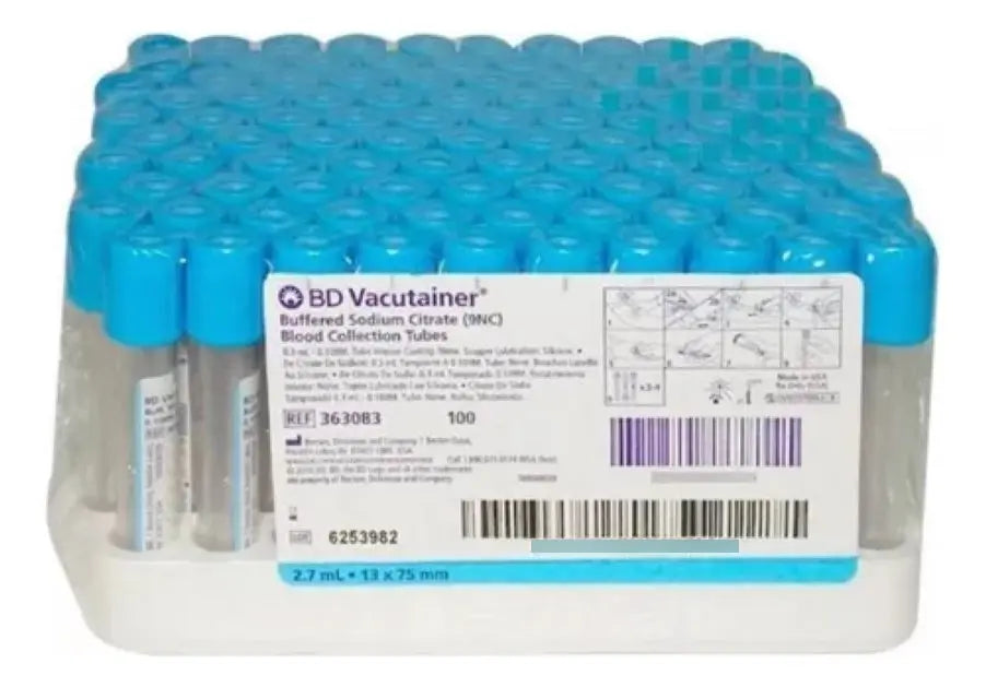 TUBOS PARA RECOLECCÓN DE MUESTRA SANGUINEA TAPON AZUL